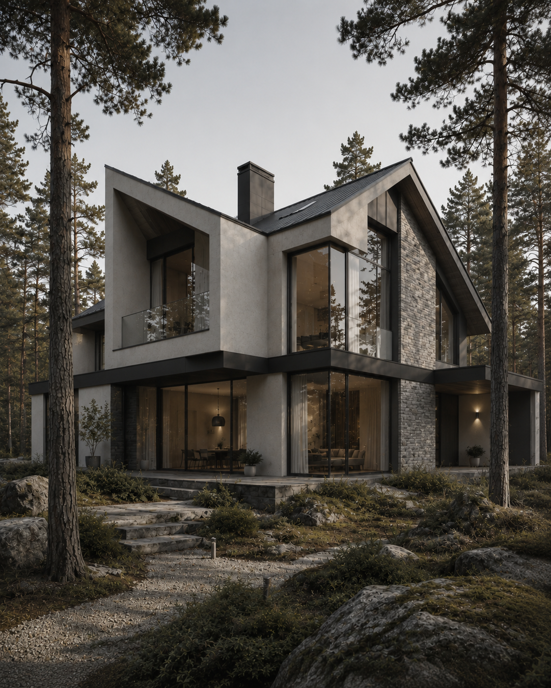 Modern architectural residence